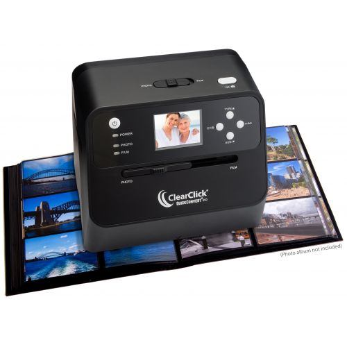  ClearClick 14 MP QuickConvert 2.0 Photo, Slide, and Negative Scanner - Scan 4x6 Photos & 35mm, 110, 126 Film