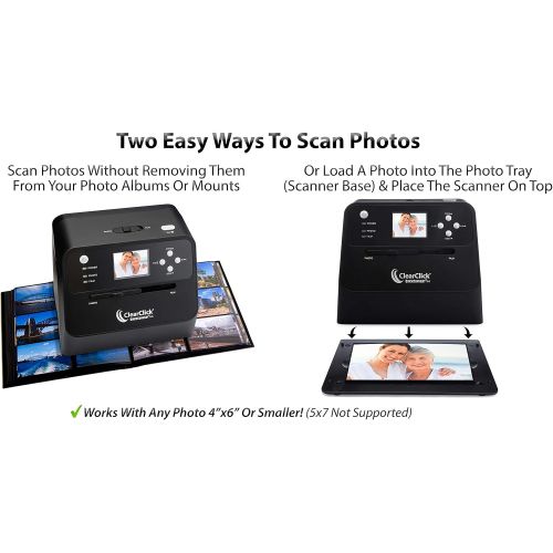  [아마존베스트]ClearClick 14 MP QuickConvert 2.0 Photo, Slide, and Negative Scanner - Scan 4x6 Photos & 35mm, 110, 126 Film