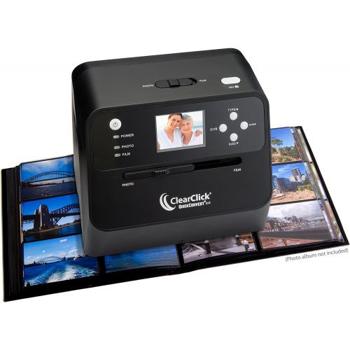  [아마존베스트]ClearClick 14 MP QuickConvert 2.0 Photo, Slide, and Negative Scanner - Scan 4x6 Photos & 35mm, 110, 126 Film