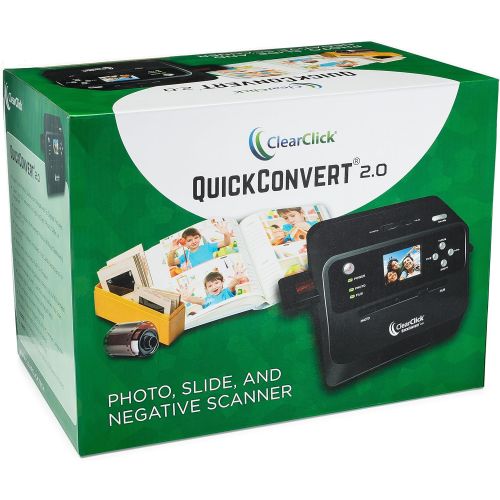  [아마존베스트]ClearClick 14 MP QuickConvert 2.0 Photo, Slide, and Negative Scanner - Scan 4x6 Photos & 35mm, 110, 126 Film