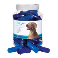 ClearQuest Finger Brush Canisters  Convenient Toothbrushes for Cleaning Pets Teeth, 50-Pack