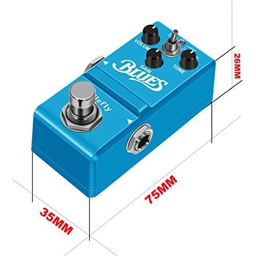  Clefly Blues Pedal Wide Range Frequency Response Blues Style Overdrive Effect Pedal for Guitar Accessories