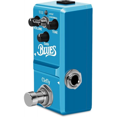  Clefly Blues Pedal Wide Range Frequency Response Blues Style Overdrive Effect Pedal for Guitar Accessories