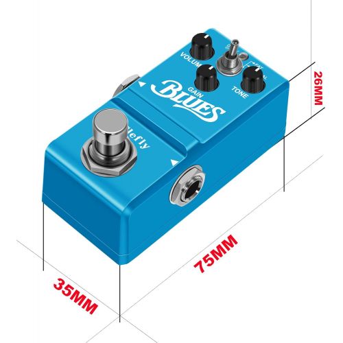  Clefly Blues Pedal Wide Range Frequency Response Blues Style Overdrive Effect Pedal for Guitar Accessories