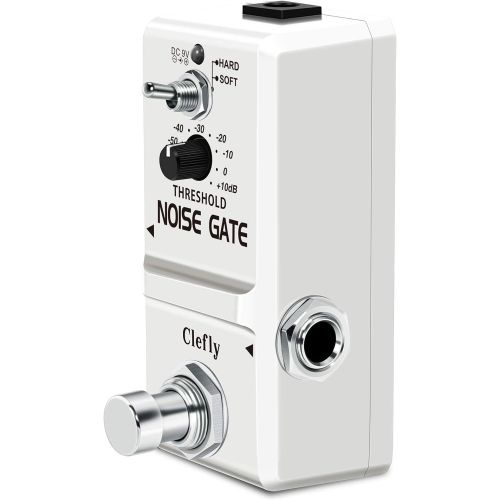  Clefly Mini Guitar Noise Gate Pedal Noise Killer Pedals Nano Noise Suppression Effects For Electric Guitar Hard Soft 2 Modes