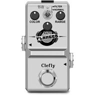 Clefly Nano Guitar Flanger Pedal for Electric Guitar Bass True Bypass 2 Modes