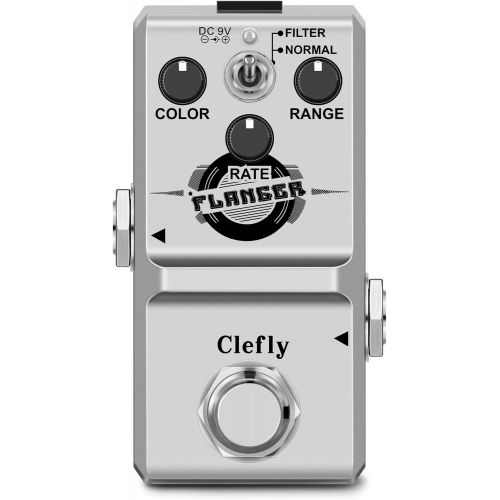 Clefly Nano Guitar Flanger Pedal for Electric Guitar Bass True Bypass 2 Modes
