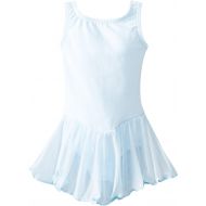 Clementine Apparel Little Girl Leotard Dress Sleeveless Tank One Piece Ballerina Top Dancewear Costume