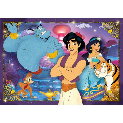  Clementoni 26053 26053-Supercolor Puzzle-Aladdin-60 Pieces, Multi-Coloured