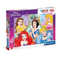 Clementoni 29311, Princess Supercolor Puzzle for Children 180 Pieces, Ages 7 Years Plus, Multicoloured
