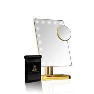 Cleopatras Crown Gold LED Hollywood Makeup Mirror/Bonus LED Compact Mirror
