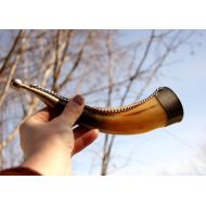 /Cleopatravintage horn Vintage gift for men Viking horn cup Wine horn Drinking horn Rustic home decor Horn cup Horn mug Western Decor