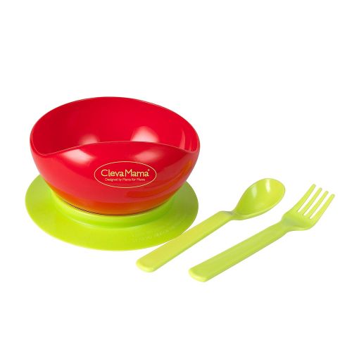  Clevamama Suction Feeding Bowl and Cutlery