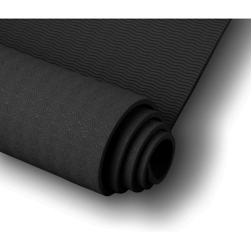  Clever Yoga Clever Non-Slip Essential Yoga Mat Extra thick 6.35mm cushion to protect joints Suitable for all yoga types and levels including beginner Unisex generous mat size (6 by 2) Robust a