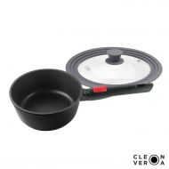 Cleverona Nonstick 3 Quart Saucepan with Detachable Handle & Clever Lid