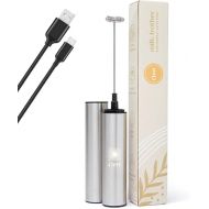 Clevr Blends Handheld Milk Frother, Stirrer, Mixer and Wisker for Coffee, Tea, Latte, Cappuccino, and Hot Chocolate Drink Prep and Fast & Easy Foam Creation, USB Re-Chargeable, No Batteries Needed