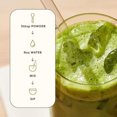  Clevr Matcha Green Tea Powder, Oat Milk Instant Latte Mix with Organic Matcha, Adaptogens, Mushrooms, Probiotics, Lion's Mane, Reishi and Ashwagandha