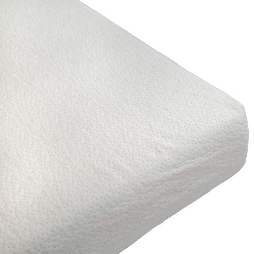  Clevr Baby & Toddler Gel Memory Foam Crib Mattress with Waterproof Bamboo Fabric Cover, Removable Washable White Cover