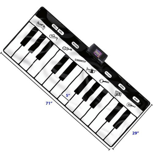  Click N Play Gigantic Keyboard with 24 Keys, 8 Musical Instruments & PlayRecordPlaybackDemo Modes