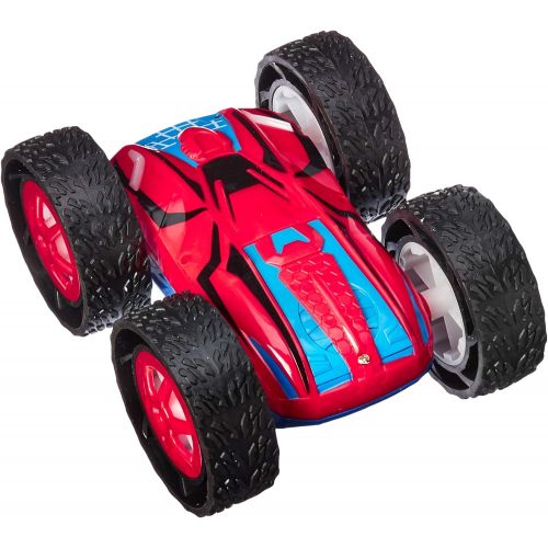  Click N Play Remote Control RC Double Sided Superior Stunt Race Car, Flashing Lights, Spins 360°.