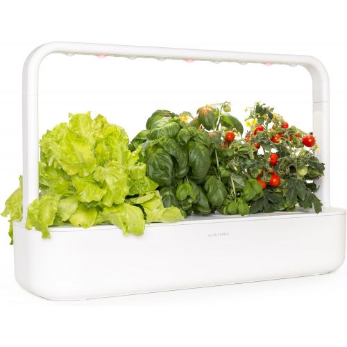  Visit the Click and Grow Store Click and Grow Smart Garden 9 Indoor Home Garden (Includes 3 Mini Tomato, 3 Basil and 3 Green Lettuce Plant pods), White