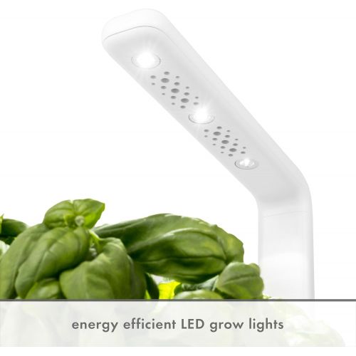  Visit the Click and Grow Store Click and Grow Smart Garden 3 Indoor Herb Garden (Includes Basil Plant Pods), White