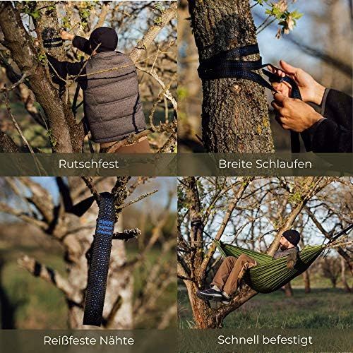  Besuchen Sie den Cliff&Cliff-Store Cliff&Cliff Hangematte Outdoor Wunder - Innovative 2 in 1 Outdoor Hangematte mit Moskitonetz als Camping Zubehoer | Backpacker Zubehoer | Survival Rucksack | Outdoor Ausruestung | Su