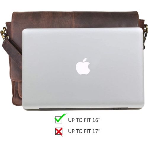  [아마존베스트]Clifton Heritage Leather Messenger Bag Locking Laptop Briefcase For Men Adjustable Satchel Handle