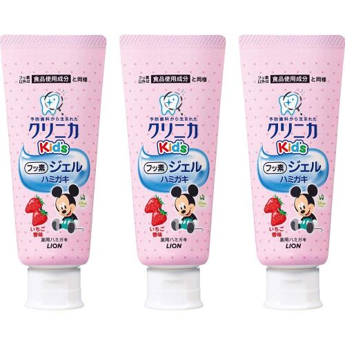  Clinica Kids Gel Toothpaste Strawberry 60g 3 Packs (Japan import)