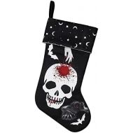 Clobeau Halloween Stocking Hanging Socks Trick or Treat Bag Skeleton Skull Stockings Home Decor Fireplace Ornaments Festival Christmas Party Halloween Hanging Bags Xmas Tree Decor Party Fa