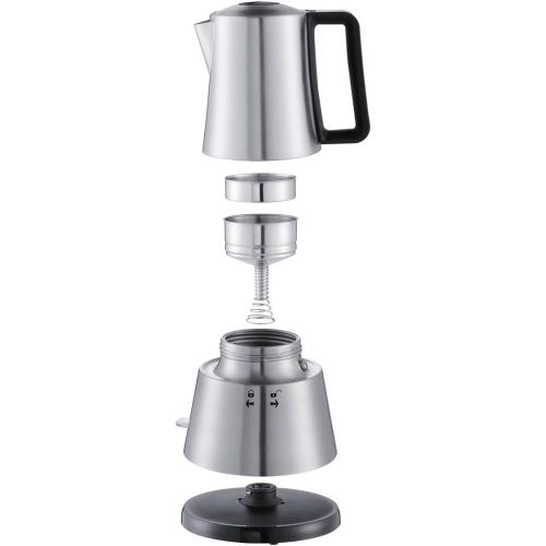  Cloer 5928 Espresso-Kocher / 365 W / fuer 3-6 Tassen Espresso / Edelstahlgehause