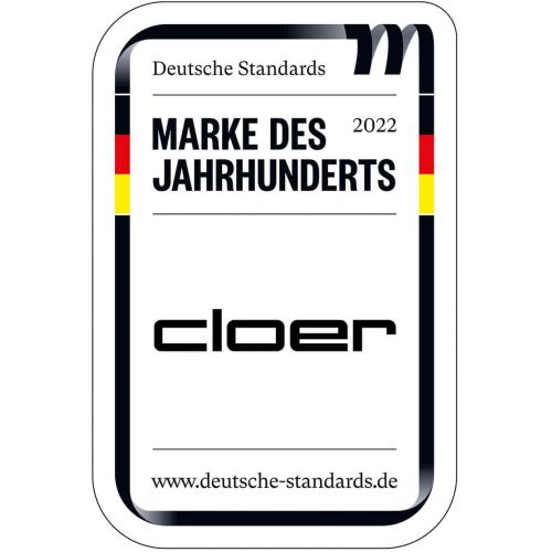  Cloer 4459 Touch-Wasserkocher, Basisstation mit Glasoberflache - LED-Anzeige, 1,7 L, Edelstahl
