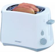 Cloer 331 Cool-Wall-Toaster / 825 W / fuer 2 Toastscheiben / integrierter Broetchenaufsatz / Kruemelschublade / Nachhebevorrichtung