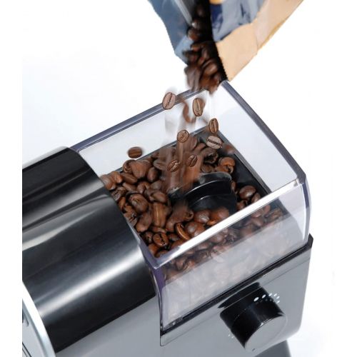  Cloer 7560 Elektrische Kaffeemuehle mit Scheibenmahlwerk / 100 W / fuer 150 g Kaffeebohnen / fuer 2-12 Tassen / verstellbarer Mahlgrad / schwarz
