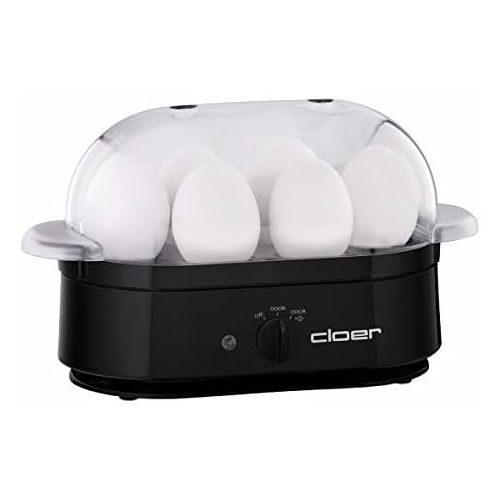  [아마존베스트]Cloer 6080 350W Black Egg Boiler with Acoustic Ready-Alert Message