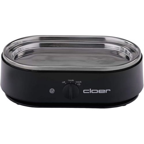  [아마존베스트]Cloer 6080 350W Black Egg Boiler with Acoustic Ready-Alert Message