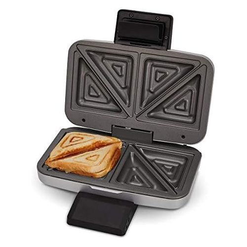  [아마존베스트]Cloer 6219 900W Sandwich Maker for 2 Diagonal Split Toasts