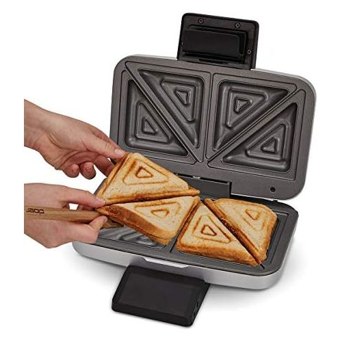 [아마존베스트]Cloer 6219 900W Sandwich Maker for 2 Diagonal Split Toasts