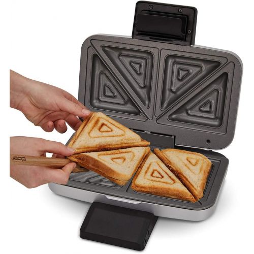  [아마존베스트]Cloer 6219 900W Sandwich Maker for 2 Diagonal Split Toasts