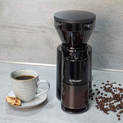  [아마존베스트]cloer Electric Coffee Grinder with Conical Grinder, for 2-12 Cups and 300g Coffee Beans, 150 W, Adjustable Grinding