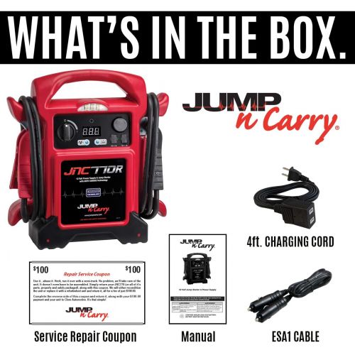  Clore Automotive JNC770R N-Carry Red JNC770R 1700 Peak Amp Premium 12 Volt Jump Starter