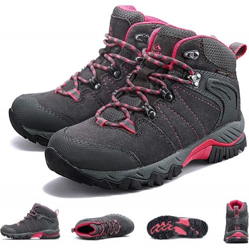  [아마존 핫딜] [아마존핫딜]Clorts Womens Hiking Boots Waterproof Suede Leather Lightweight Hiking Shoes Outdoor Backpacking Trekking Trail