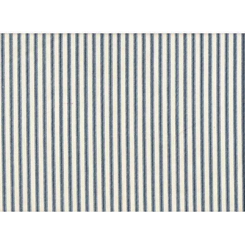  Close to Custom Linens Round Tablecloth in French Country Nautical Blue Ticking Stripe (90” Round)