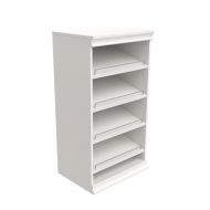 ClosetMaid 4566 Modular Closet Storage Stackable Shoe Shelf Unit White