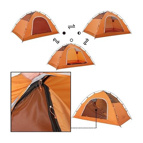  Camping Tent for 2 Person, 4 Person, 6 Person - Waterproof Two Person Tents for Camping, Small Easy Up Tent for Family, Outdoor, Kids, Scouts in All Weather and All Season by Clostnature