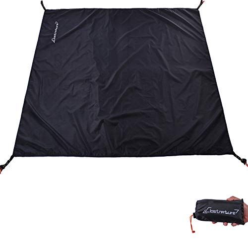  Clostnature Tent Footprint Waterproof Camping Tarp, Heavy Duty Tent Floor Saver, Ultralight Ground Sheet Mat for Hiking, Backpacking, Hammock, Beach Storage Bag Included