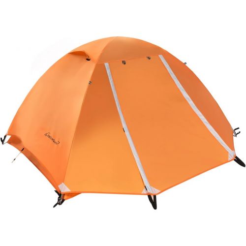 Clostnature Lightweight Backpacking Tent - 3 Season Ultralight Waterproof Camping Tent, Large Size Easy Setup Tent for Family, Outdoor, Hiking and Mountaineering