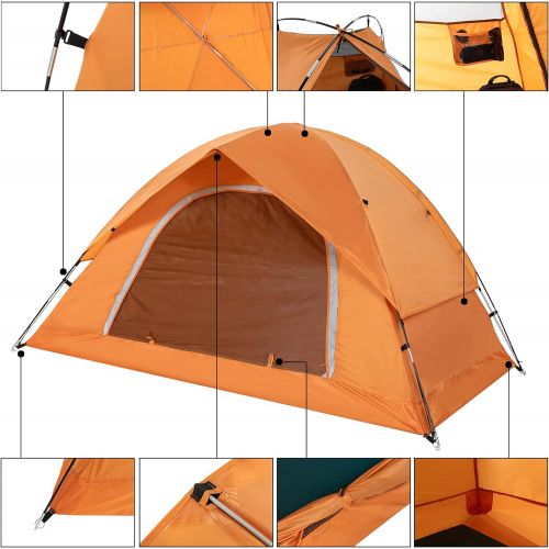  Camping Tent for 2 Person, 4 Person - Waterproof Two Person Tents for Camping, Small Easy Up Tent for Family, Outdoor, Kids, Scouts in All Weather and All Season by Clostnature