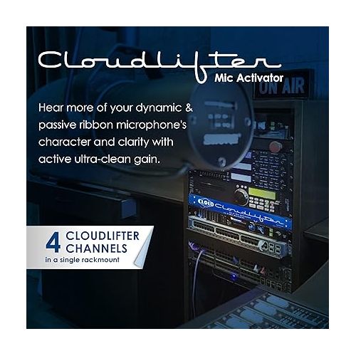  Cloud Microphones - Cloudlifter CL-4 Mic Activator - Ultra-Clean Microphone Preamp Gain - USA Made