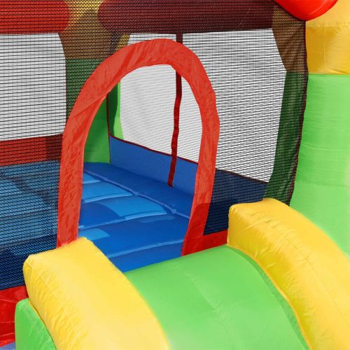  CLOUD 9 Cloud 9 Mighty Bounce House - Inflatable Bouncing Jump and Slide with Air Blower - Castle Theme